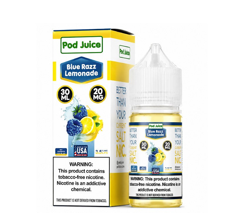 POD JUICE SALT BLUE RAZZ LEMNDE 20MG 30ML