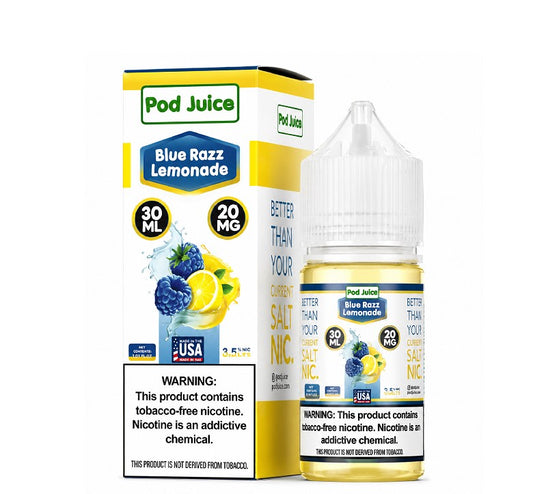 POD JUICE SALT BLUE RAZZ LEMNDE 20MG 30ML