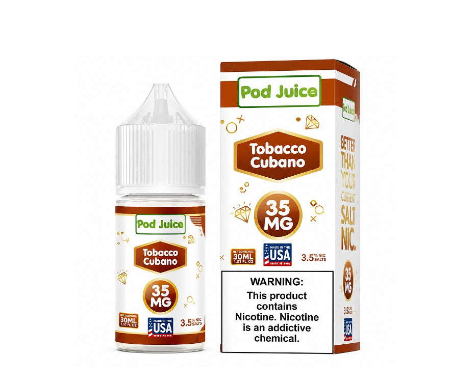 POD JUICE SALT TOBACCO CUBANO 35MG 30ML