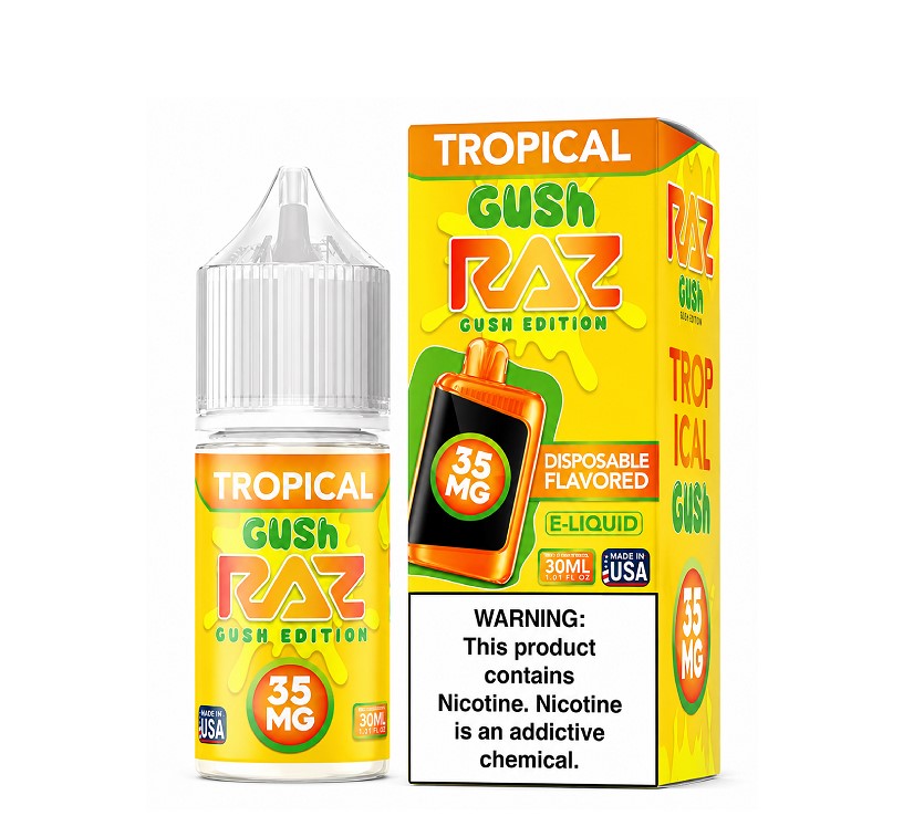 POD JUICE X RAZ SERIES SALT TRPICL GUSH 35MG 30ML