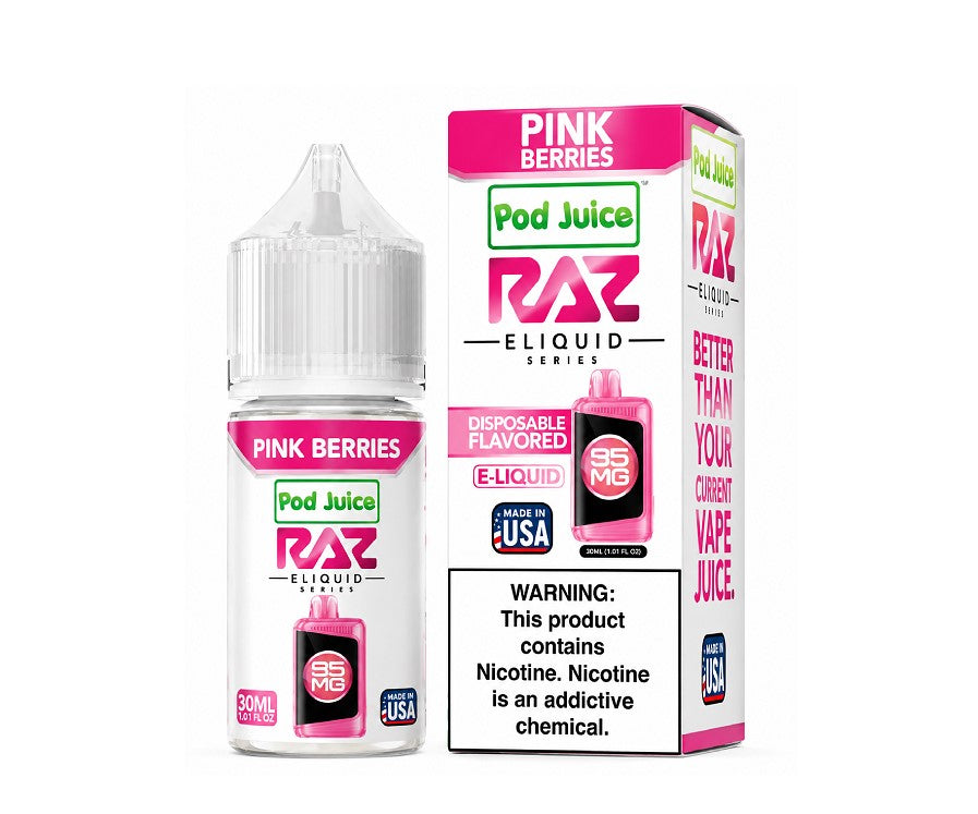 POD JUICE X RAZ SERIES SALT PINK BERRIES 35MG 30ML