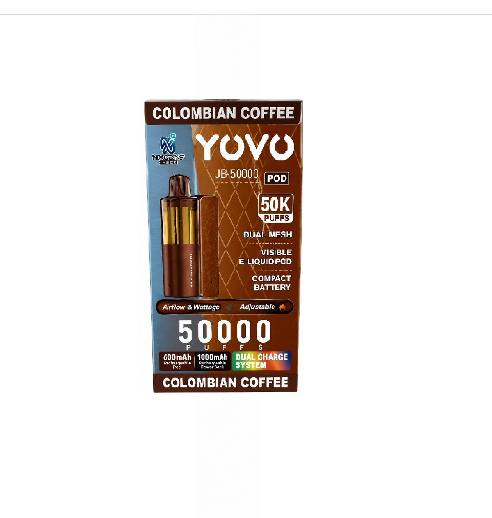 YOVO JB50000 NXD POD COLOMBIAN COFFEE 50K