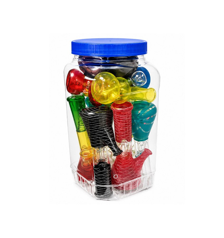 WP MIX 5" MINI GLASS 12CT JAR 8"