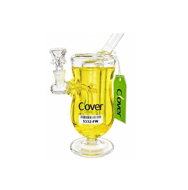 WP CLOVER GEL WINE CUP STYLE YELLOW 5332-FW 9"