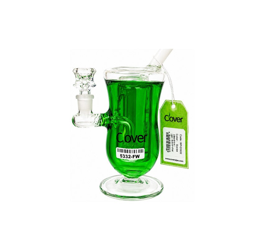 WP CLOVER GEL WINE CUP STYLE GREEN 5332-FW 9"