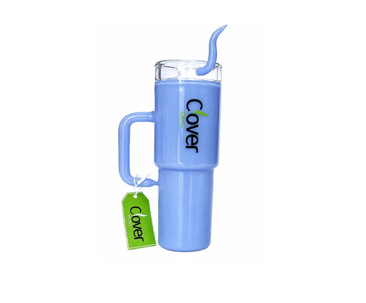 WP CLOVER TUMBLER STYLE BLUE 8"