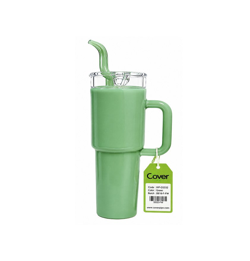 WP CLOVER TUMBLER STYLE GREEN 8"