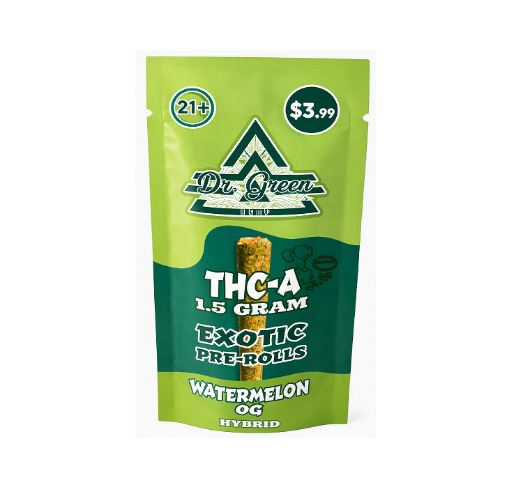 DR GREEN THCA EXOTIC PROLL WATERMLON OG HYBD 1.5GM 20CT