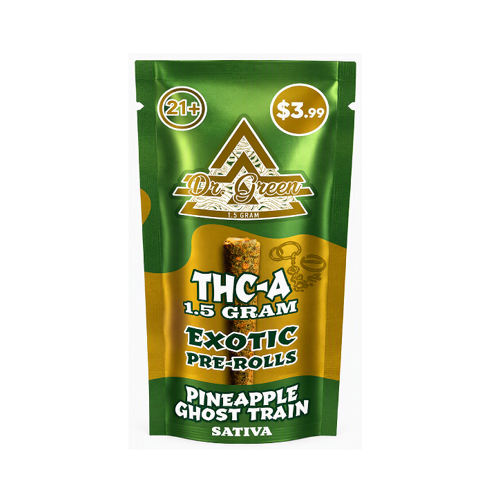 DR GREEN THCA EXOTIC PROLL PINAPLE GOSHT TRAIN STVA 1.5GM 20CT