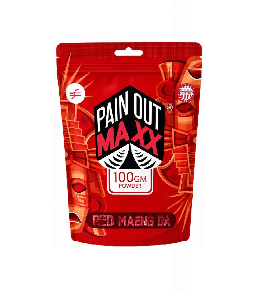 PAIN OUT MAXX KRATOM POWDER RED MAENG DA 100GM