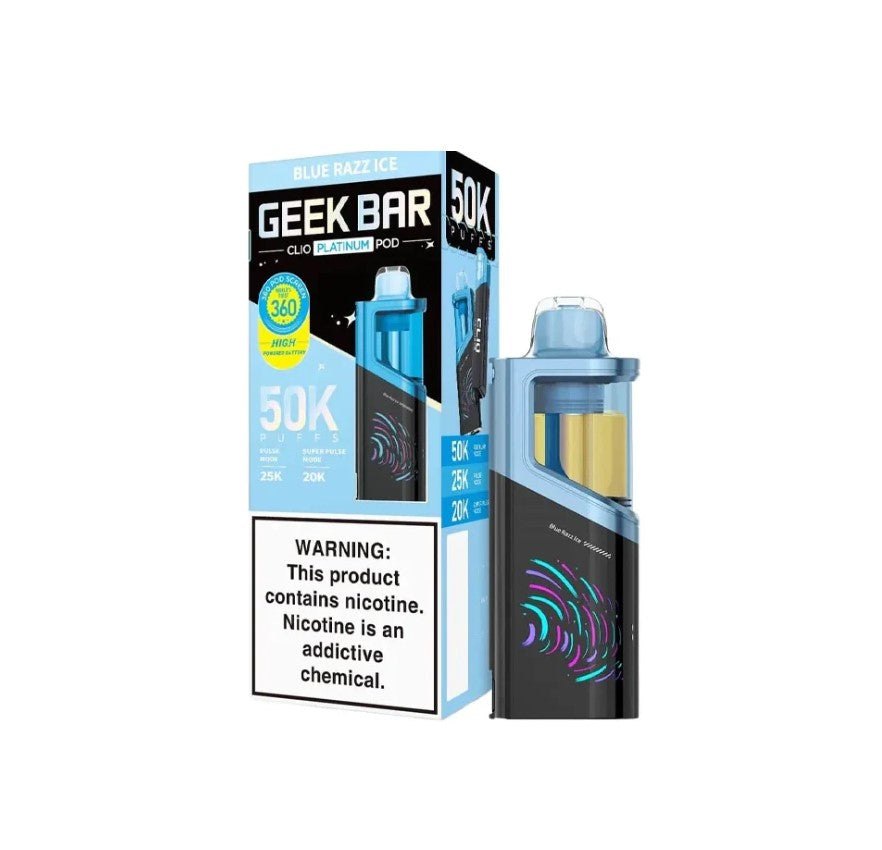 GEEK BAR CLIO PLATINUM POD BLUE RAZZ ICE 50K