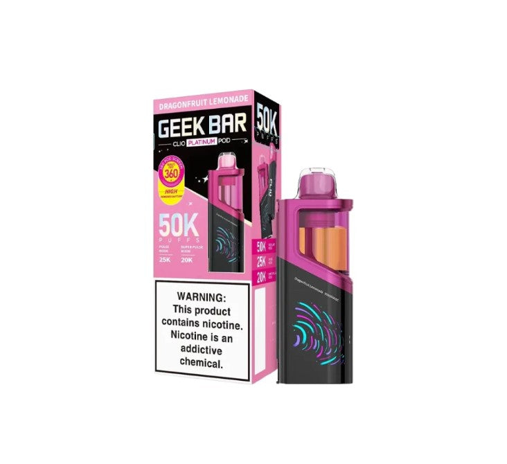 GEEK BAR CLIO PLATINUM POD DRAGONFRUIT LEMONADE  50K
