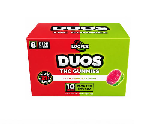 LOOPER DUOS THC GUMMIES WATERMELON + PUNCH 25MG