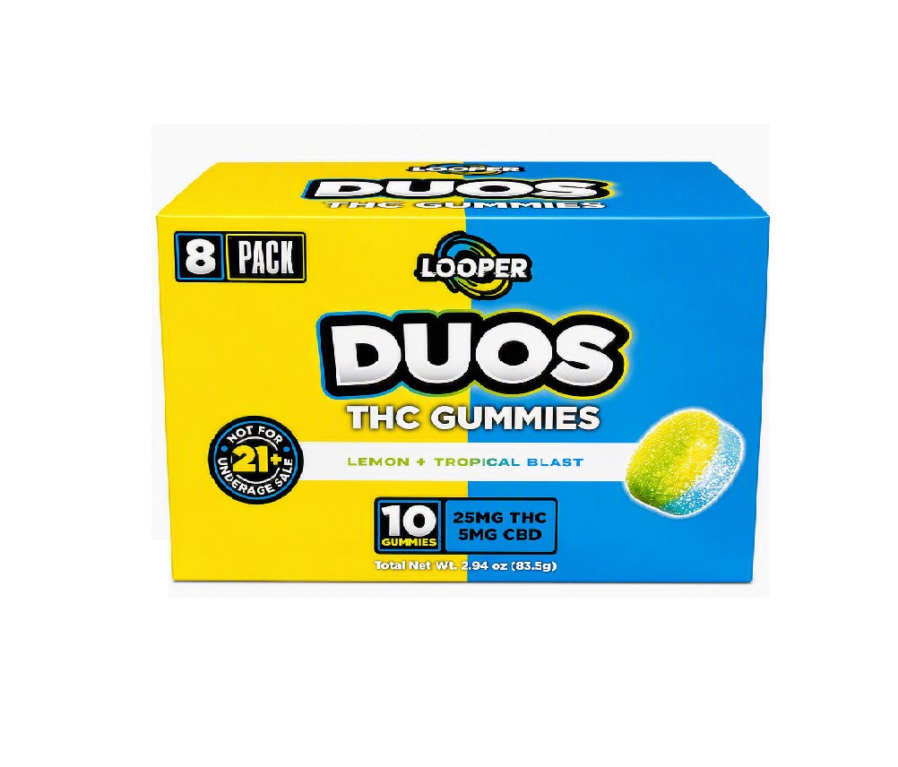 LOOPER DUOS THC GUMMIES LEMON + TROPICAL BLAST 25MG