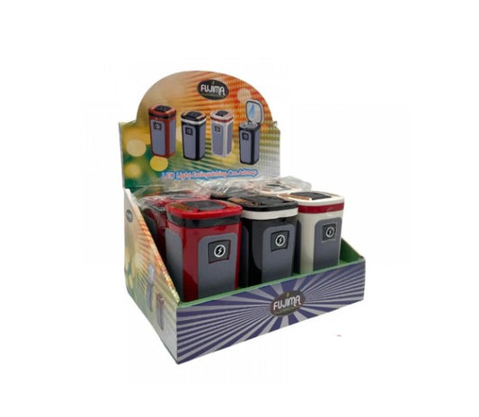 FUJIMA SQUARE CAR ASHTRAY WITH LIGHT 6CT DISPLAY EX41