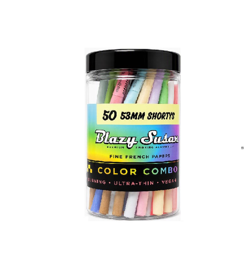 BLAZY SUSAN ULTRA THIN PAPER COMBO 53MM SHORTYS 50CT