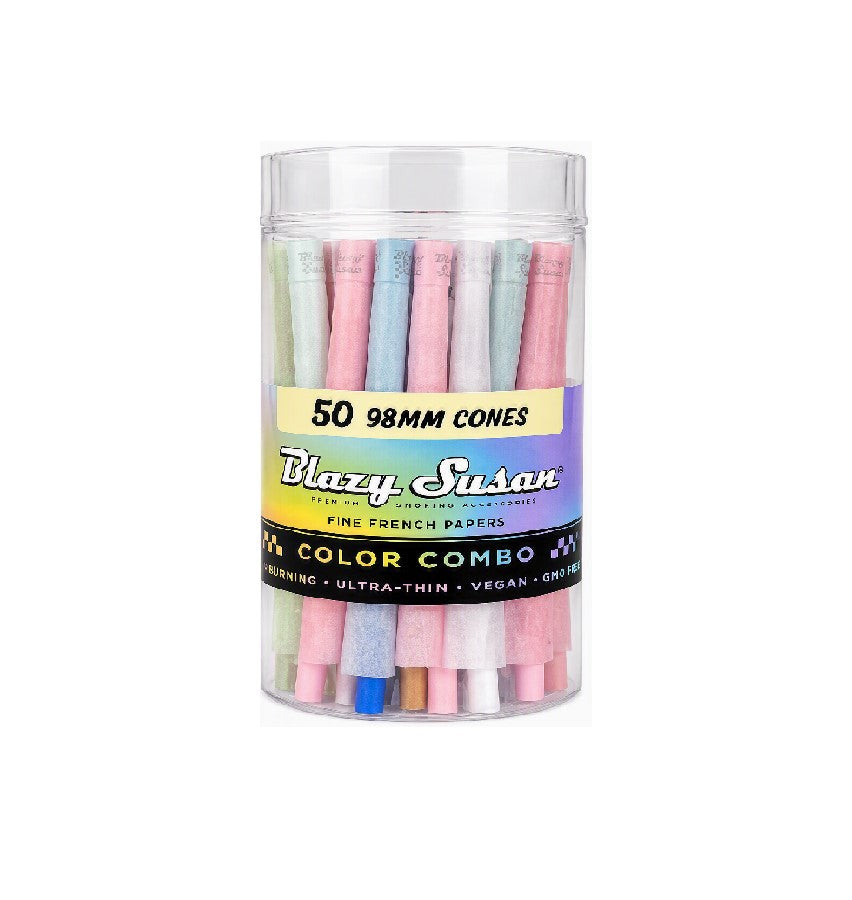 BLAZY SUSAN ULTRA THIN PAPER COMBO 50 98MM CONES 50CT