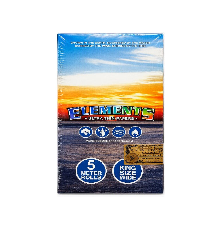 ELEMENTS ULTRA THIN PAPERS 5 METER ROLLS KING SIZE WIDE