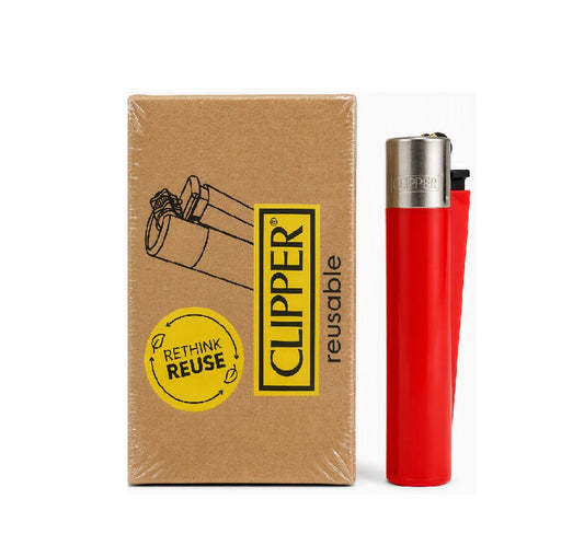 CLIPPER LIGHTER REUSEABLE RED 48CT