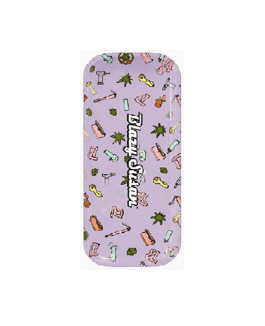 BLAZY SUSAN ROLLING TRAY LID PURPLR ICON 1CT