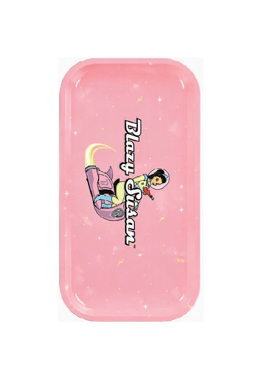 BLAZY SUSAN ROLLING TRAY LID PINK SPACEY 1CT