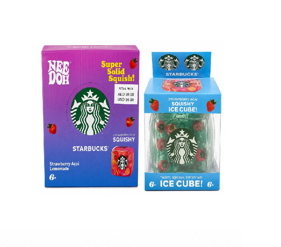 SQUISHY NEEDOH NICE CUBE/STRAWBERY BOTTLE 24079HY 1CT
