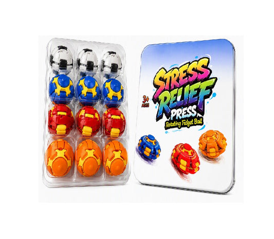 SPINNER STRESS RELIEF PRESS BALL 12CT