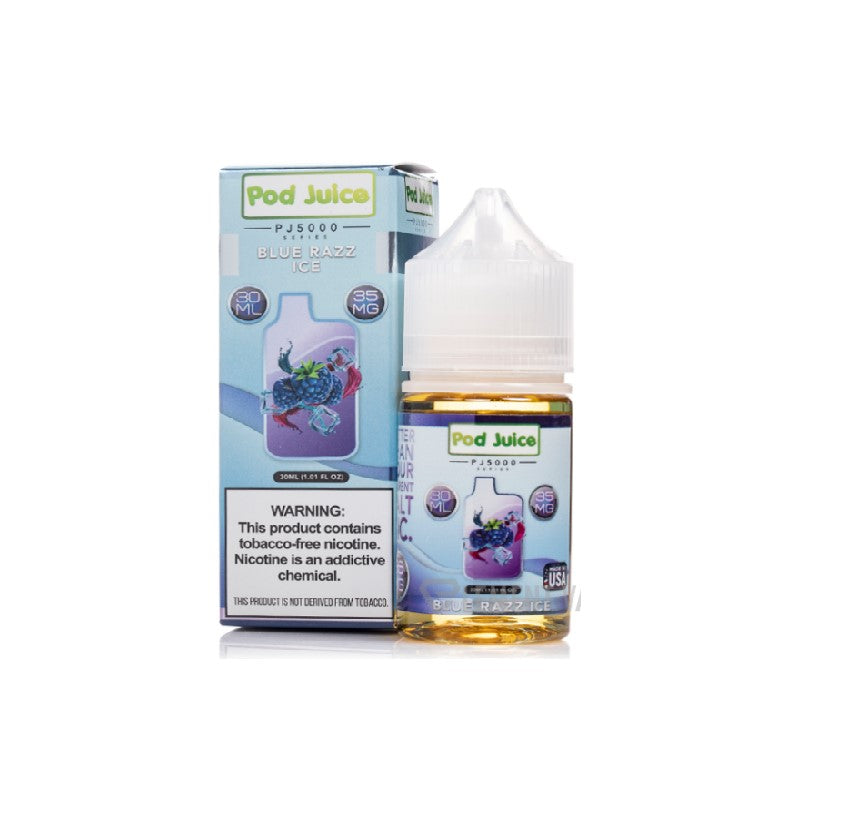 POD JUICE BLUE RAZZ ICE 55MG 30ML