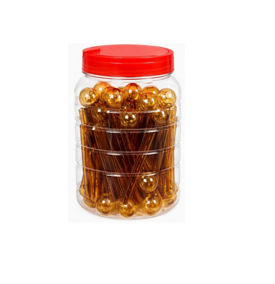 OIL BURNER 6INCH AMBER GREEN LAKE GREEN 60CT JAR