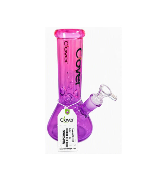 WP CLOVER GLASS PURPLE 5962-FW 8"