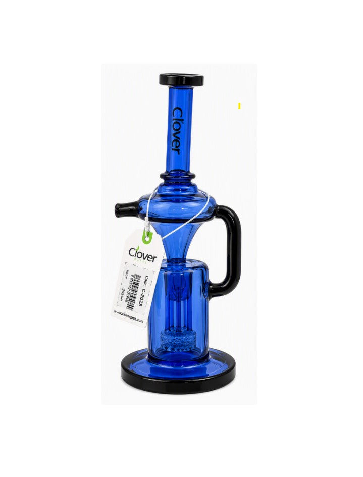 WP CLOVER GLASS DRIPER RECYCLER BLUE 5766-FW 2025 13"
