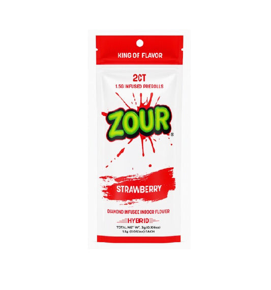 ZOUR DIAMND FLWR PROLL STRAWBERRY HYBD 3GM 2CT