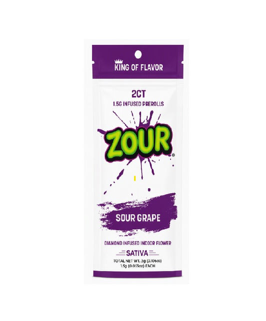 ZOUR DIAMND FLWR PROLL SOUR GRAPE STVA 3GM 2CT