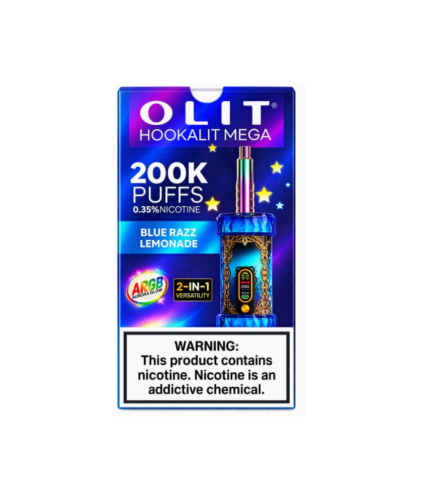 OLIT HOOKAHLIT MEGA 2IN1 BLUE RAZZ LEMONADE 200K