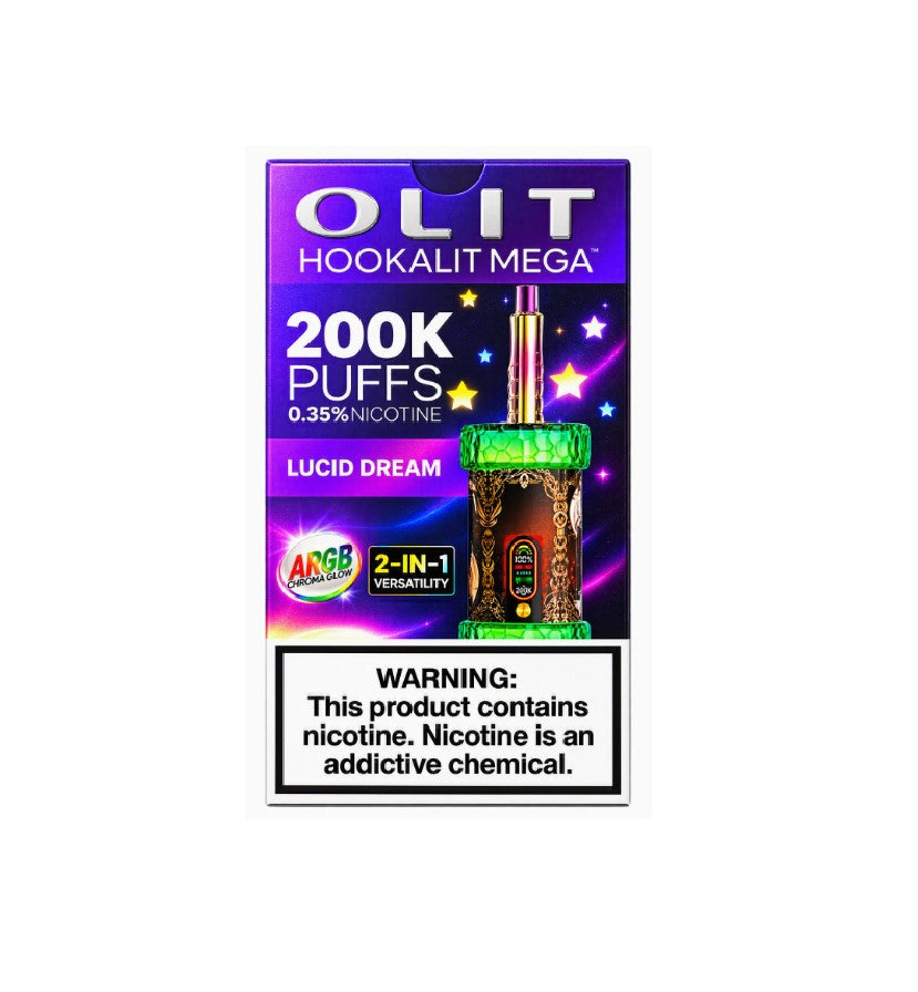 OLIT HOOKAHLIT MEGA 2IN1 LUCID DREAM 200K