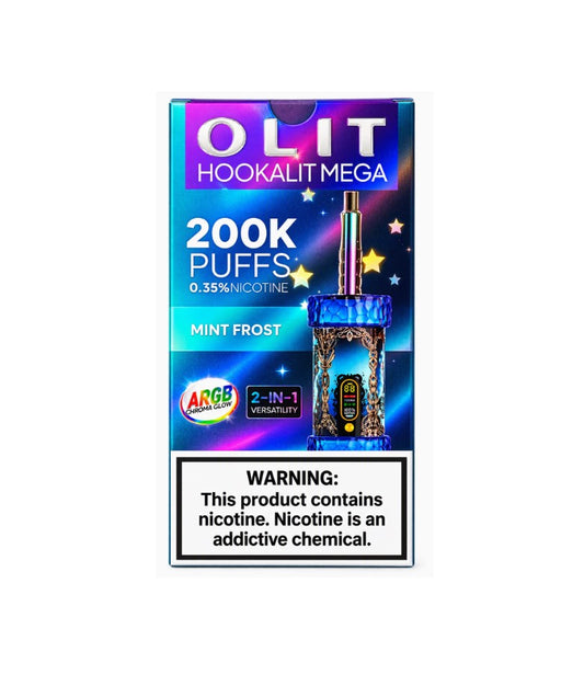 OLIT HOOKAHLIT MEGA 2IN1 MINT FROST 200K