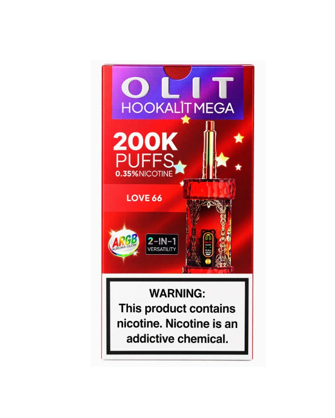OLIT HOOKAHLIT MEGA 2IN1 LOVE 66 200K