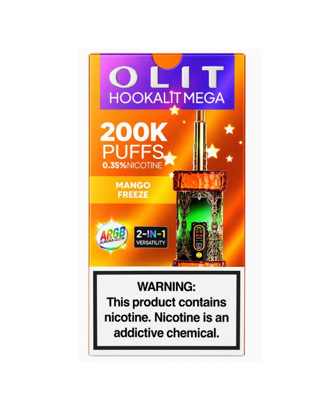 OLIT HOOKAHLIT MEGA 2IN1 MANGO FREEZE 200K