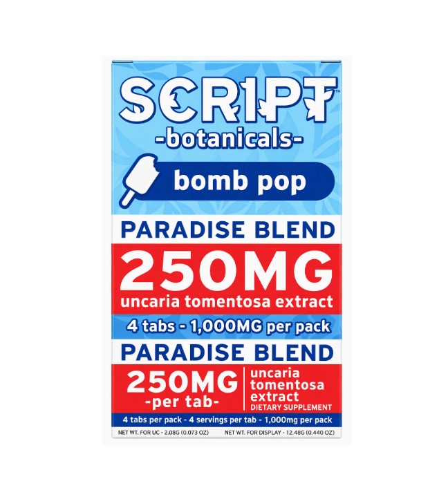 SCRIPT BOTANICALS PRDISE BLEND BOMB POP 1000MG