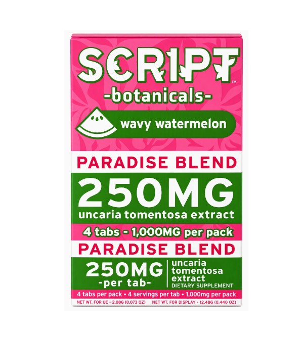 SCRIPT BOTANICALS PRDISE BLEND WAVY WATERMELON 1000MG