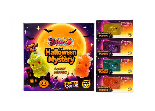 ZENPOP SQUISHY HALLOWEEN MYESTRY 4 COLORS 12CT
