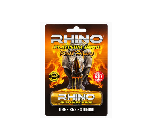 RHINO PLATINUM REAL HONEY 8000