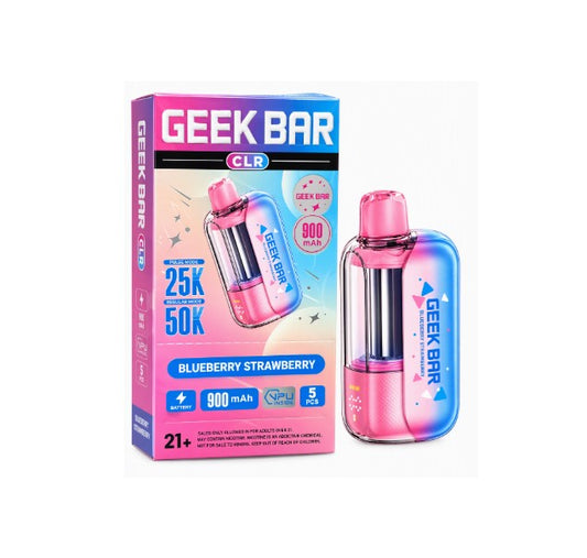 GEEK BAR CLR BLUEBERRY STRAWBERRY 50K