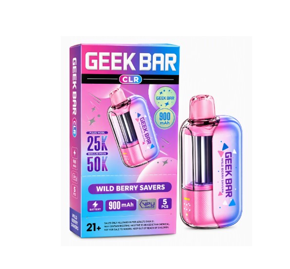 GEEK BAR CLR WILD BERRY SAVERS 50K
