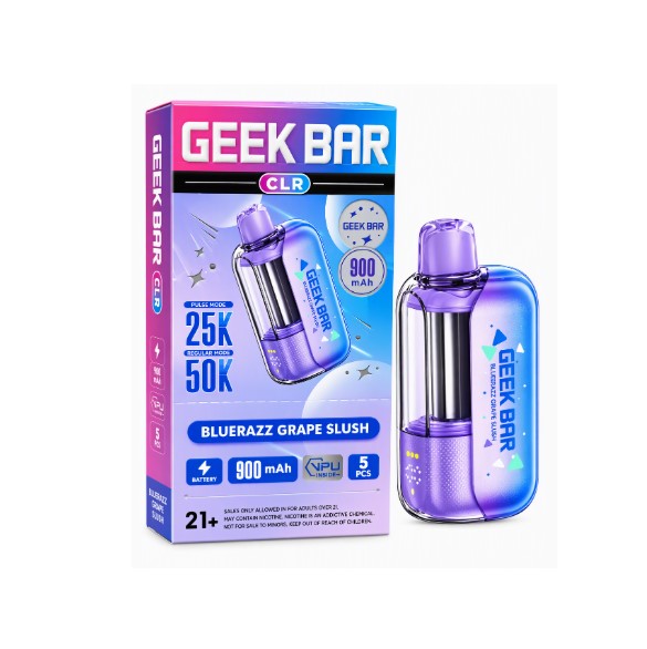 GEEK BAR CLR BLUERAZZ GRAPE SLUSH 50K