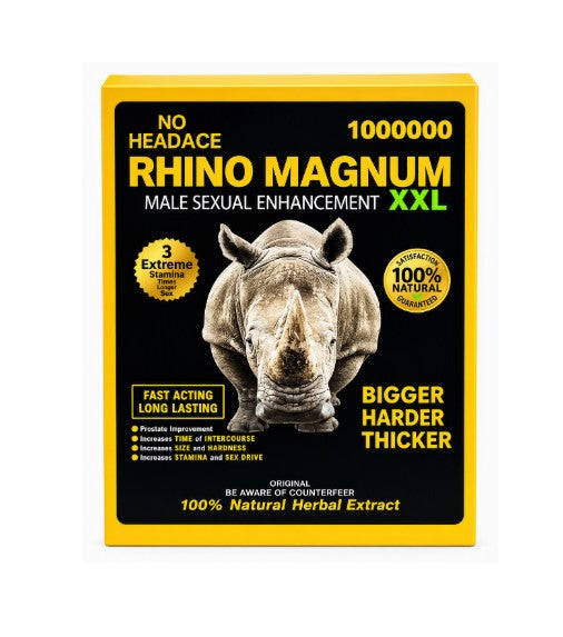 RHINO MAGNUM XXL BLACK 1000000 24CT