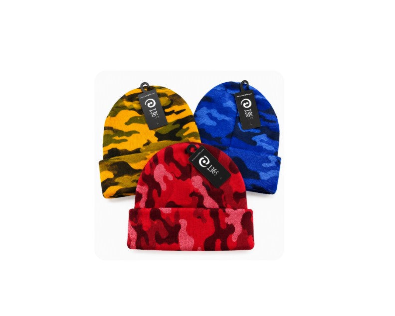 WINTER BEANIES CAMO ASSRTD 1365 1CT