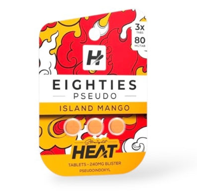 HEAT EIGHTIES PSEUDO ISLAND MANGO 80MG 3CT
