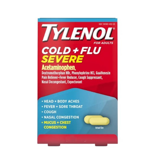 Tylenol Cold Single Pack Blister 12 x 1 12cs|655708129449|Pack Of|12