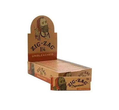 ZIG ZAG UNBLEACHED 1 1/4 PAPER 32PK 24CT
